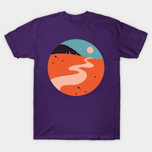 Starry Night in Grasslands | Nature lover T-Shirt